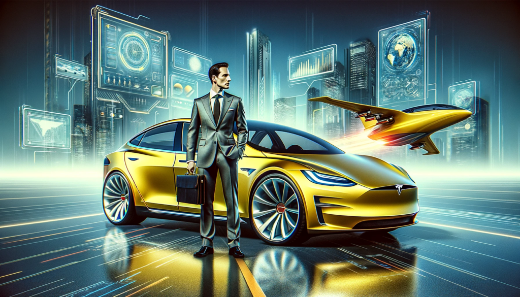 Un retrato futurista de los vehículos Tesla
