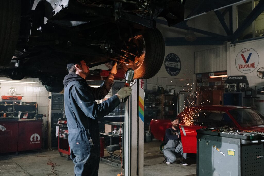 A mechanic fixes a Jeep after Jeep Lemon Law approval